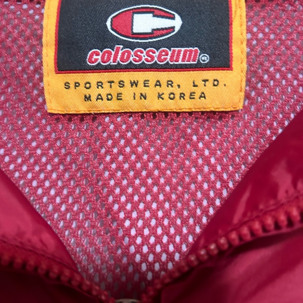 Colosseum Trojan USC Windbreaker Red Hoodie Jacket - Picture 5 of 7
